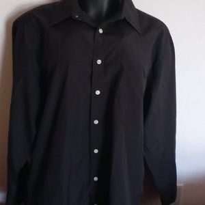 Womens Black Button-Down Shirt by Gino lussari